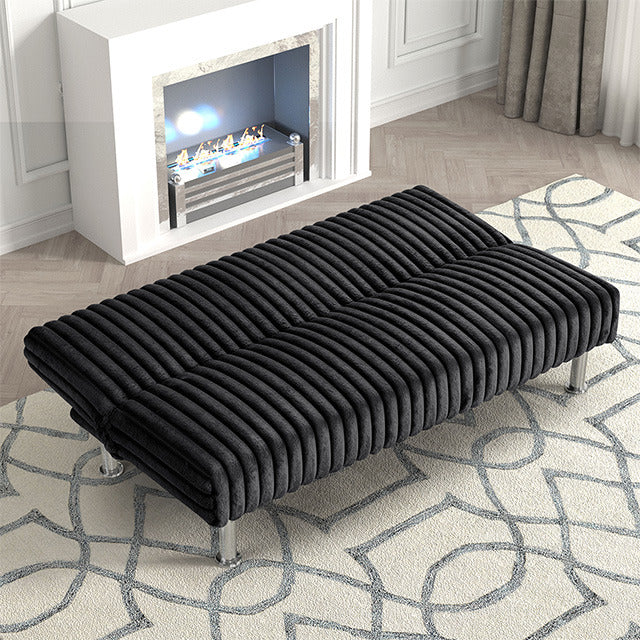 Hinwil Futon Sofa Bed, Black - view 2