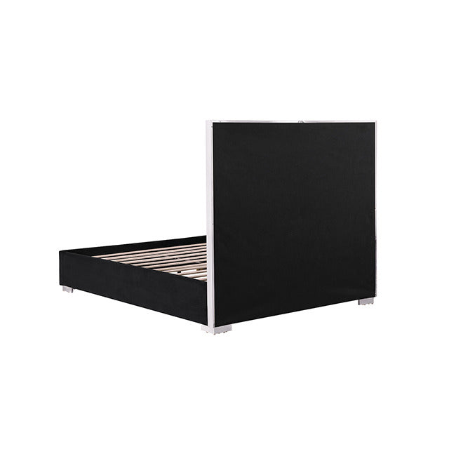 Nespoli Bed, Black/Chrome - view 4