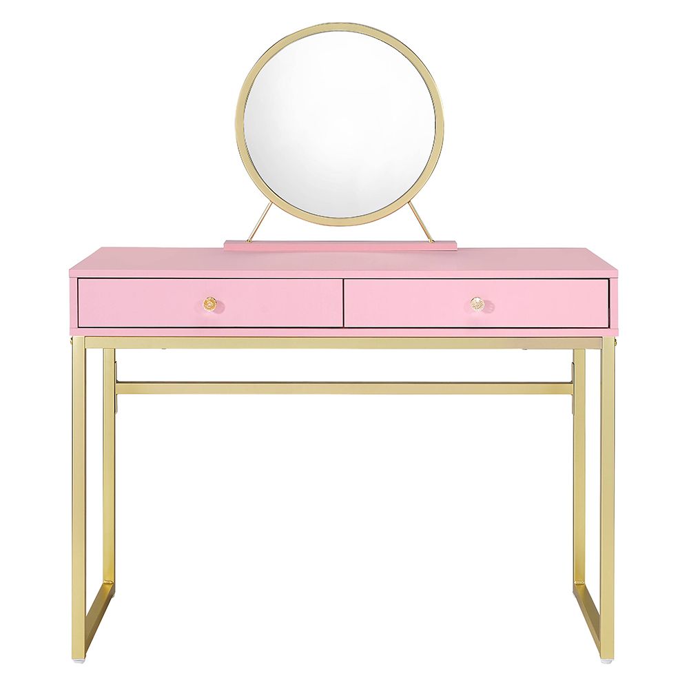 Coleen Vanity Desk W/Mirror & Jewelry Tray – view 3