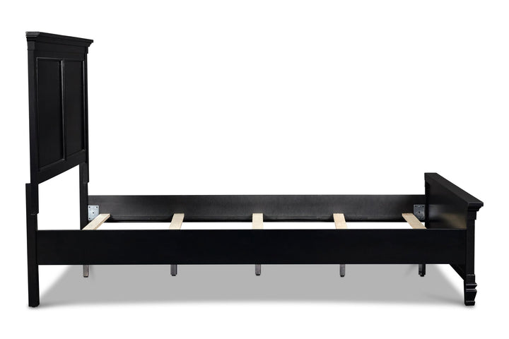 Tamarack 6/6-6/0 Ek/wk Headboard, Footboard &amp; Slats- Black