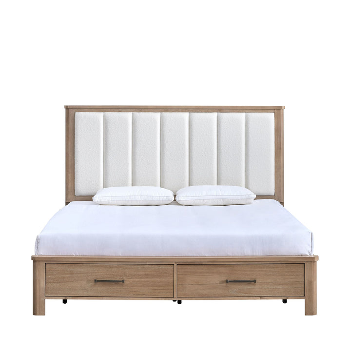 Anika 6/6-5/0 Ek/q Storage Bed Side Rails-Natural
