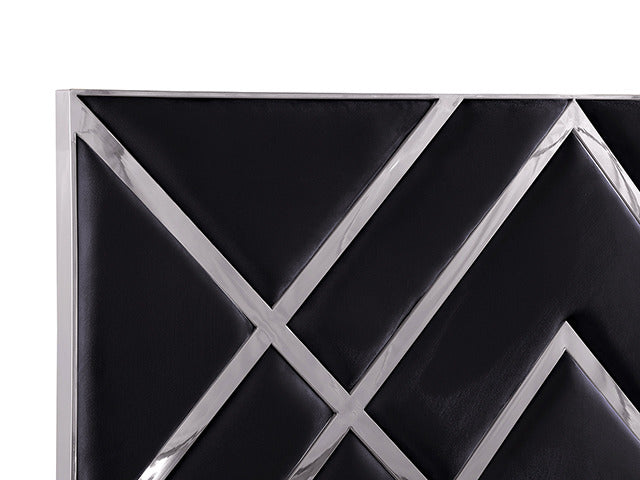 Stavola Bed, Black/Chrome - view 6
