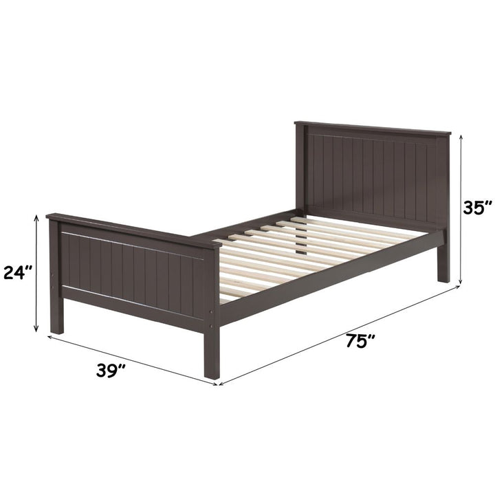 Bungalow Twin Bed – dimensions diagram
