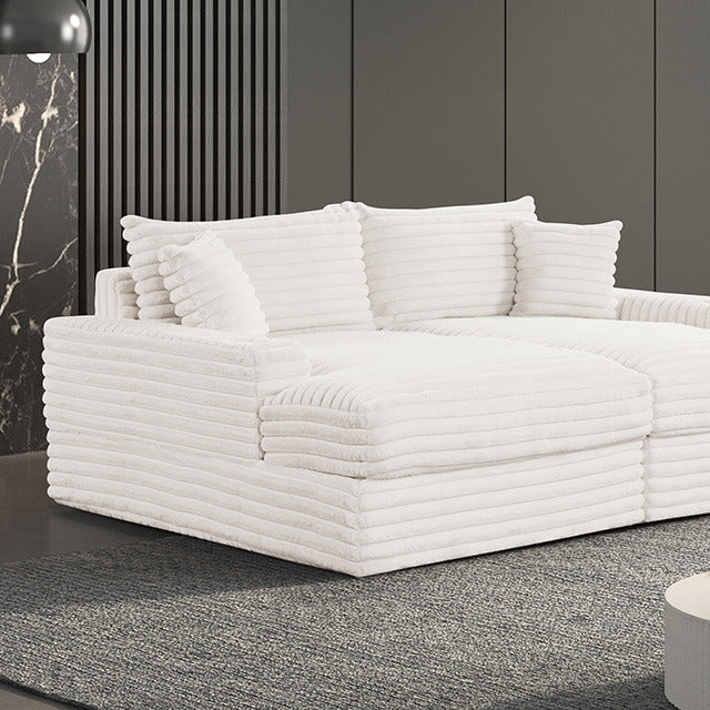 Tavedestrand Double Chaise Sofa, White