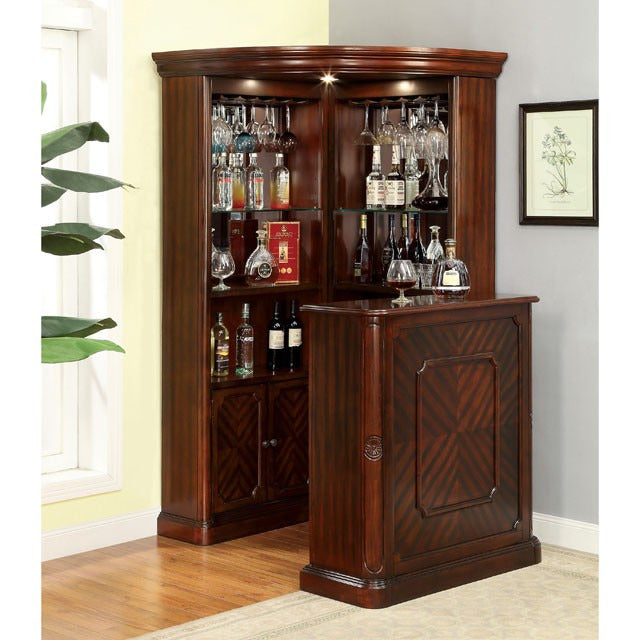Voltaire Corner Curio, Dark Cherry - view 2