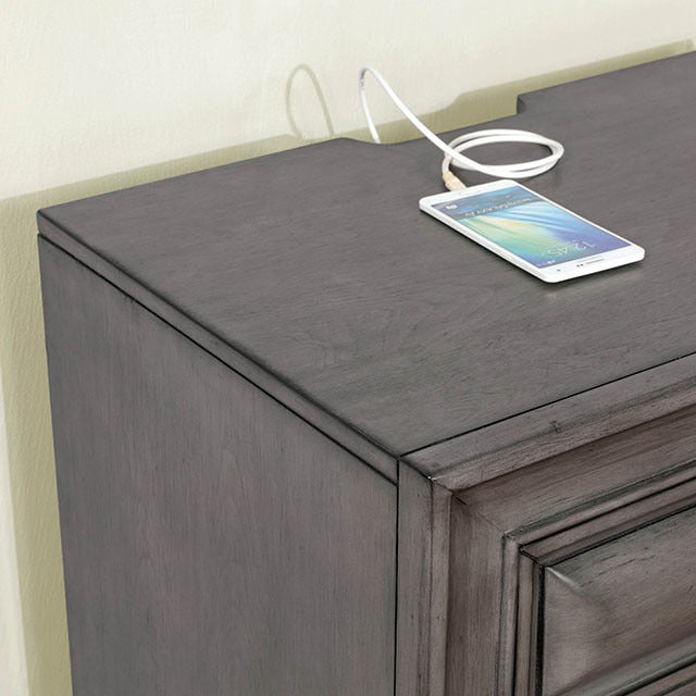 Brandt Night Stand, Gray - view 2