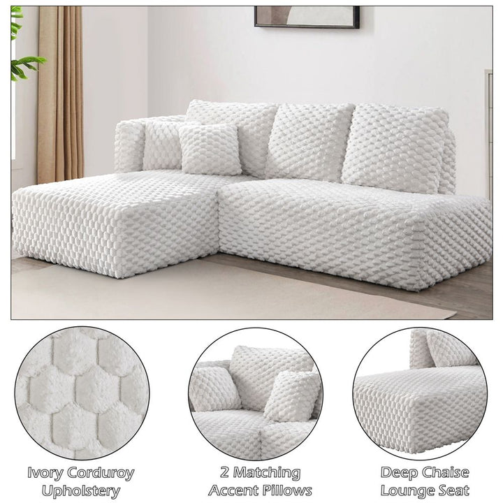 Manya Sectional Sofa – features callout