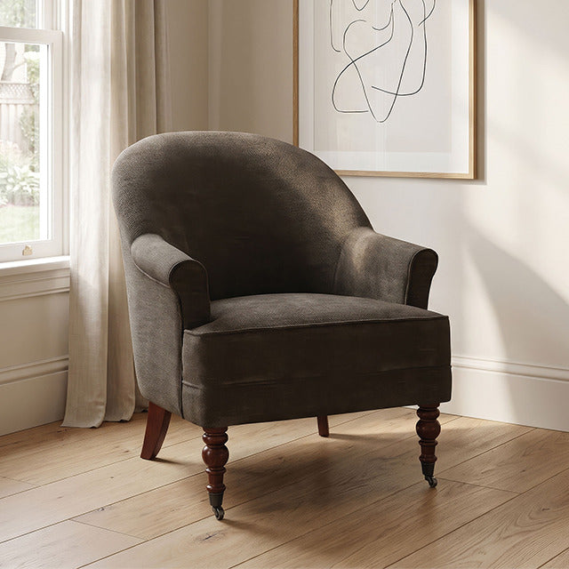 Raelyn Accent Chair, Walnut Brown - view 5