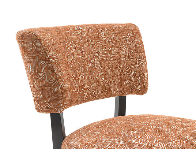 Aveni Accent Chair, Rustic Orange - view 3