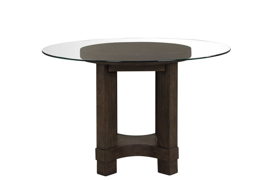 Cityscape 52" Round Dining Table Base-Walnut