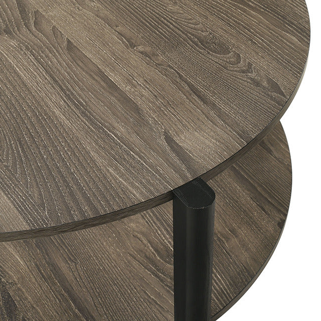 Hyde Round Coffee Table, Dark Gray - view 6