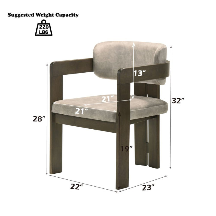 Destin Arm Chair – dimensions diagram
