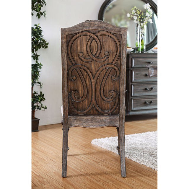 Arcadia 9 Pc Dining Table Set, Rustic Natural Tone/Ivory - view 3