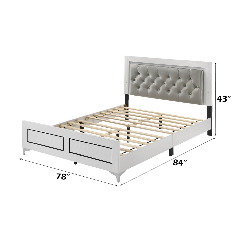 Casilda EK Bed W/Led – dimensions diagram