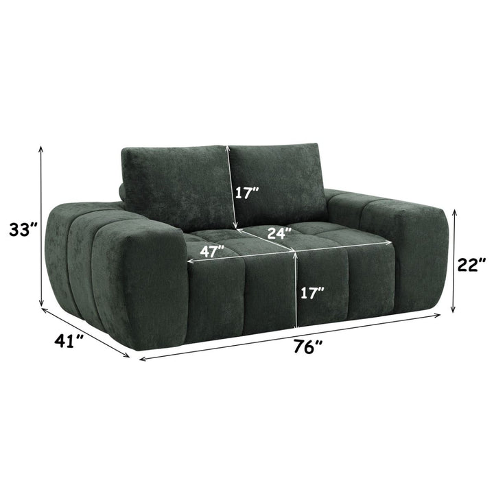Medwin Compressed Loveseat – dimensions diagram