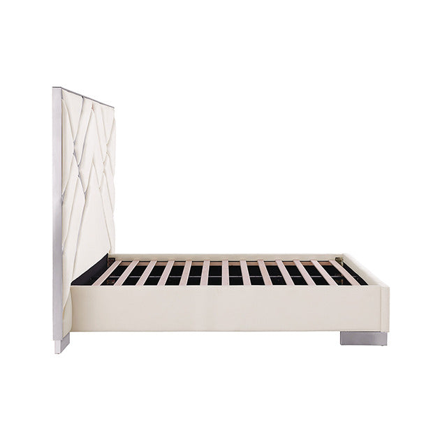 Stavola Bed, White/Chrome - view 3