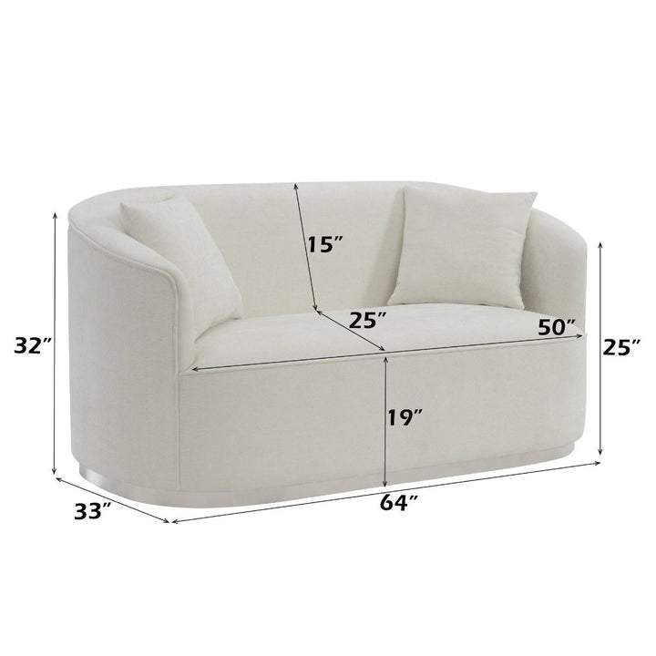 Odette Loveseat with 2 Pillows
