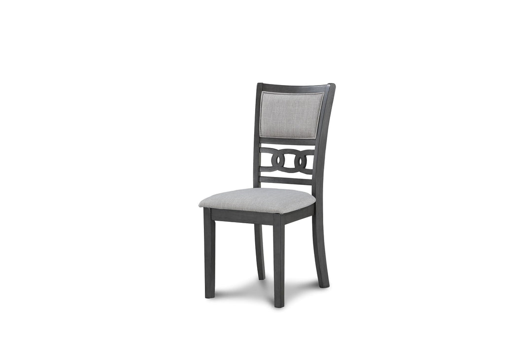Gia 3 Pc 42" Drop Leaf Dining Table & 2 Chairs-Gray
