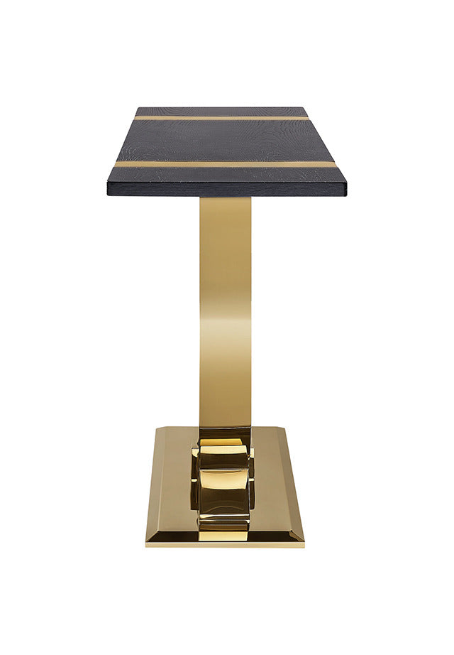 Horsham Sofa Table, Black/Gold - view 3