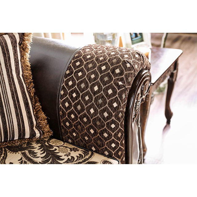 Quirino Love Seat, Light Brown/Dark Brown - view 4