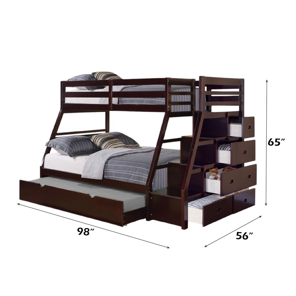 Jason Twin/Full Bunk Bed with Trundle & Storage