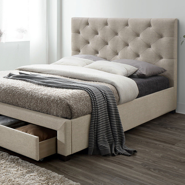 Sybella Bed, Beige