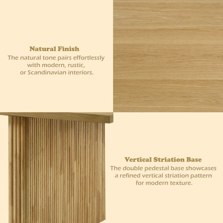 Einar Dining Table – features callout