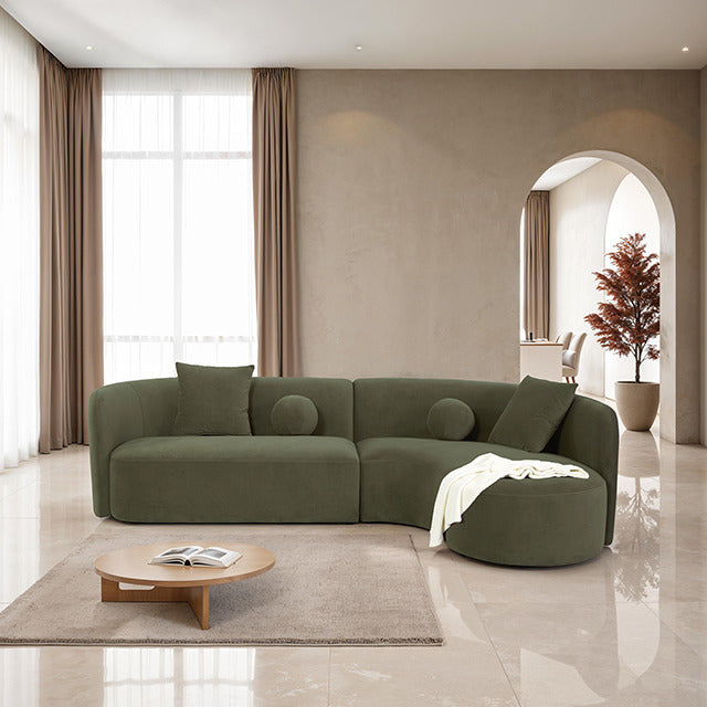 Revello Sectional, Olive Green - view 2