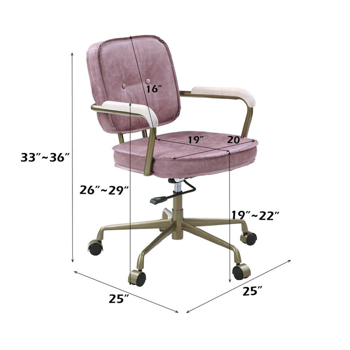 Siecross Office Chair – dimensions diagram