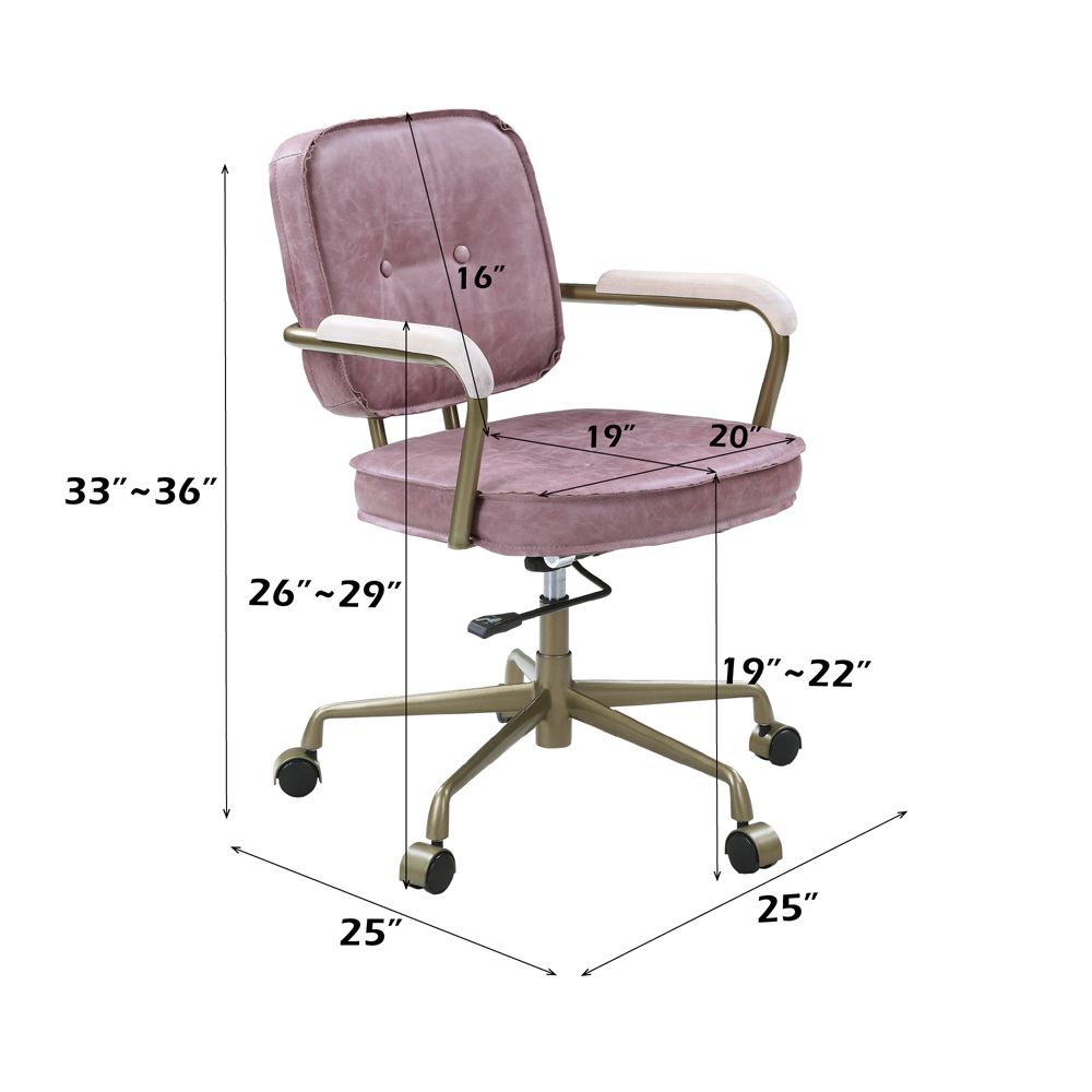Siecross Office Chair – dimensions diagram