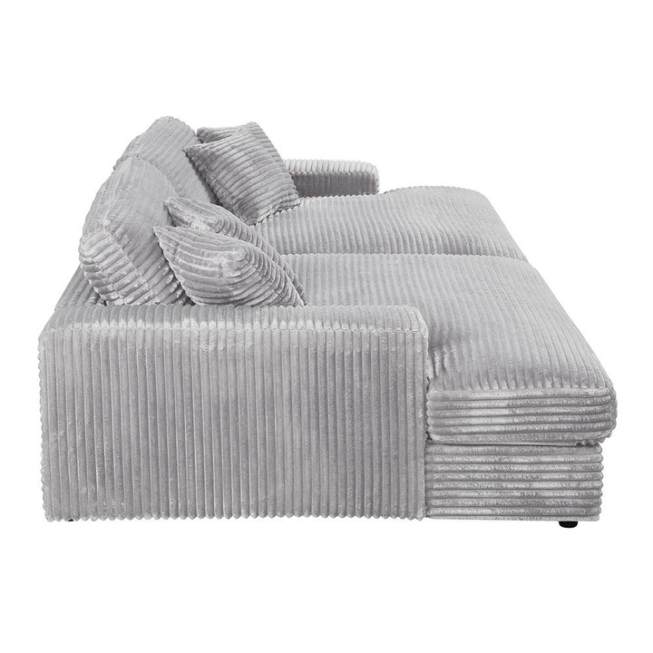 Hilde Sectional Sofa with 4 Pillows