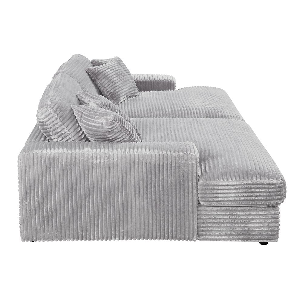 Hilde Sectional Sofa with 4 Pillows