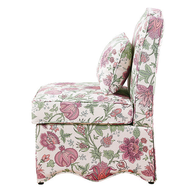 Hemsworth Accent Chair, Jacobean Floral Blossom Pink - view 3