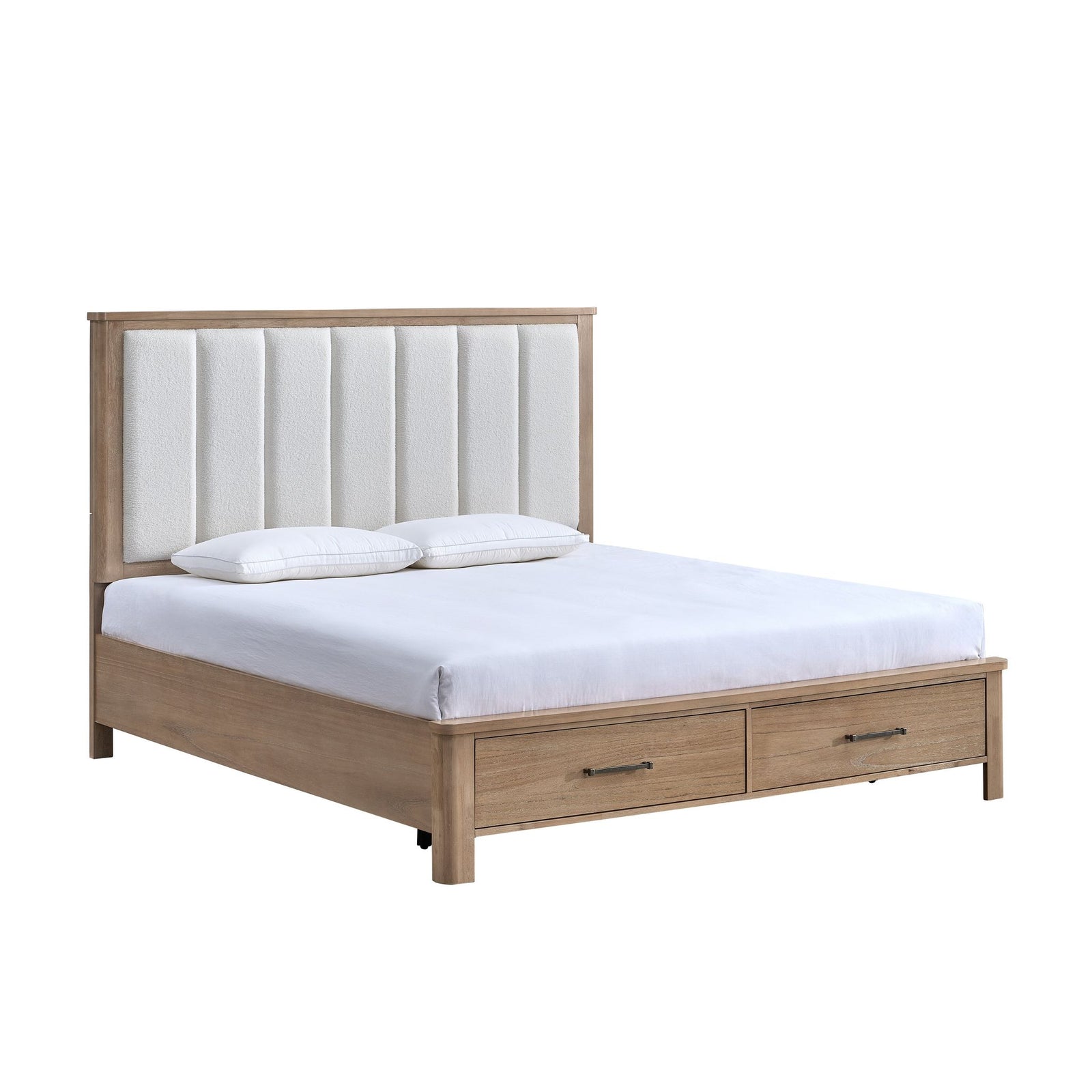 Anika 6/6-5/0 Ek/q Storage Bed Side Rails-Natural