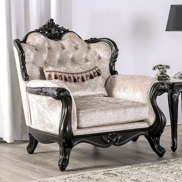 Acapulco Chair, Off-White/Black