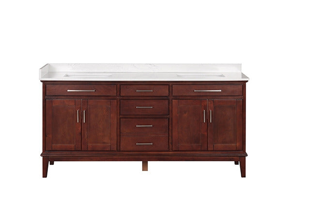 Almeria Vanity Set, White/Cherry