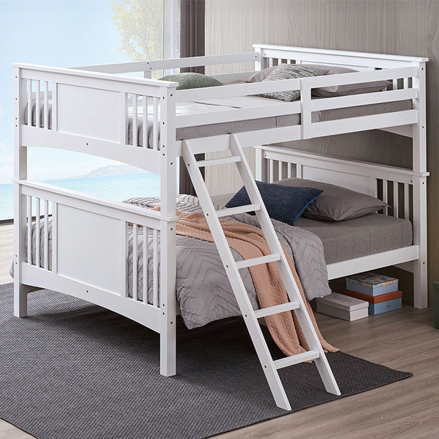 Spring Creek Full/Full Bunk Bed, White
