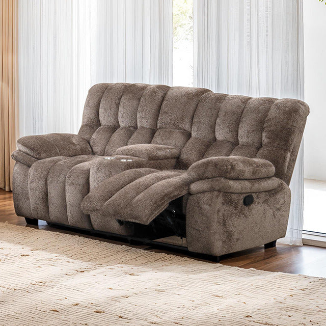 Hieronymus Manual Loveseat, Dark Brown - view 4