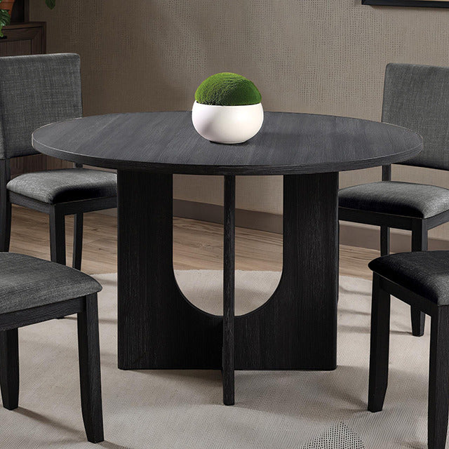 Oberto Round Dining Table, Dark Gray - view 2
