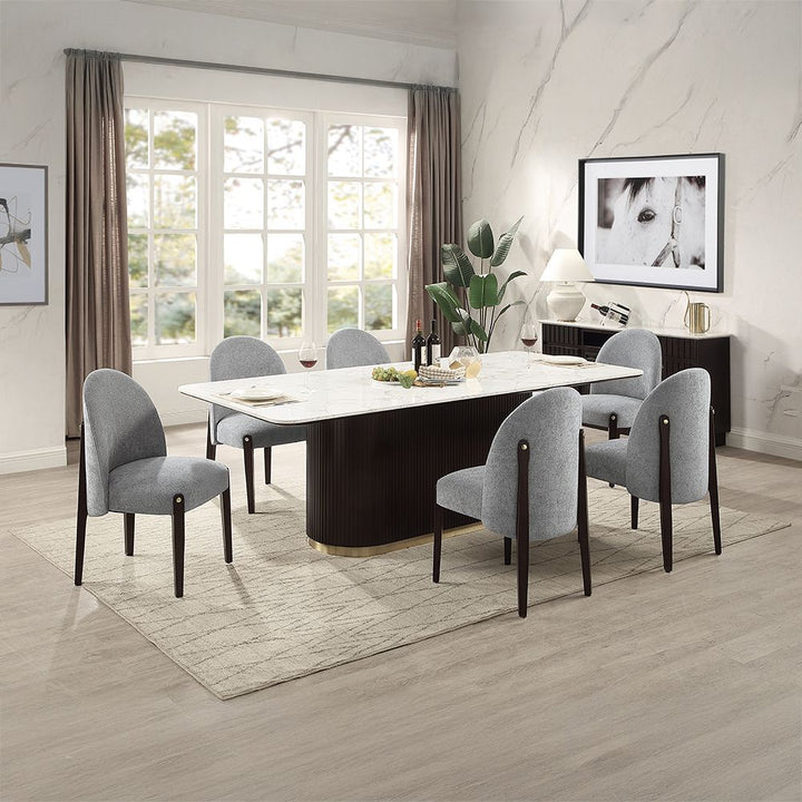 Clayten Dining Table w/Marble Top – view 2