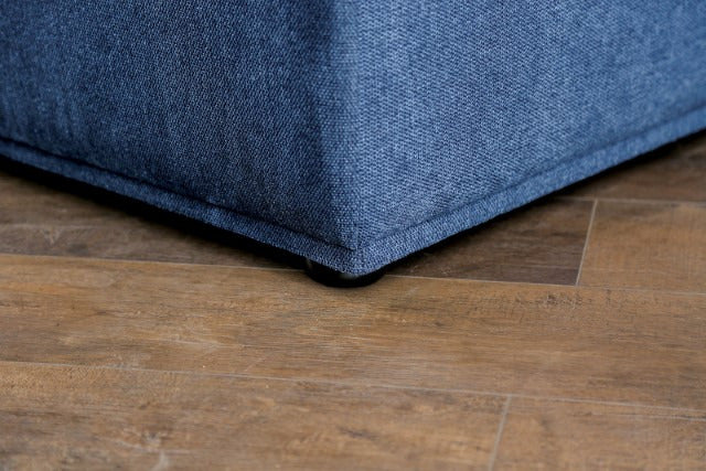 Stavanger Curved 3-Seater, Blue - view 6