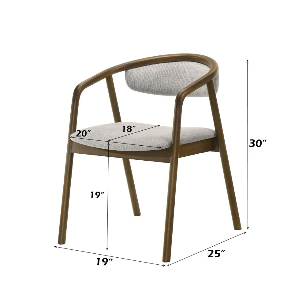 Delina Side Chair – dimensions diagram
