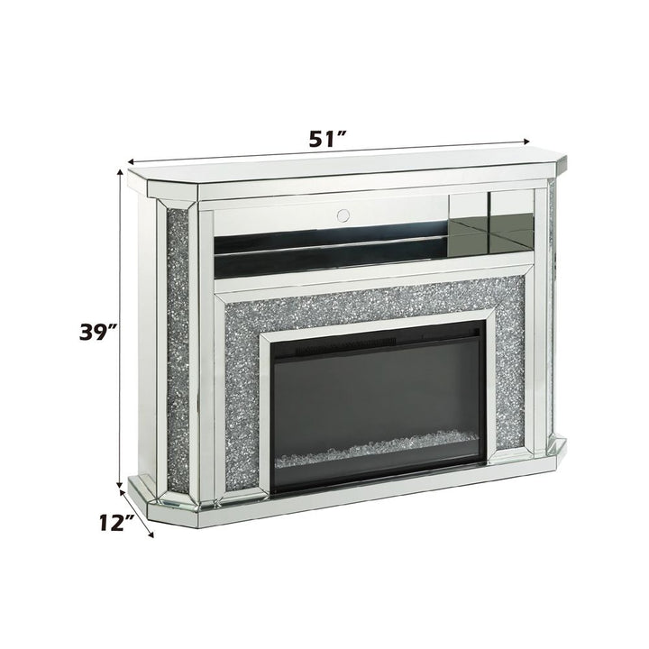 Noralie Fireplace W/LED – dimensions diagram