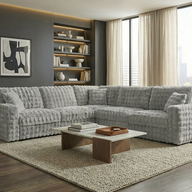 Mckenna Modular Sectional, Silver Gray - view 4