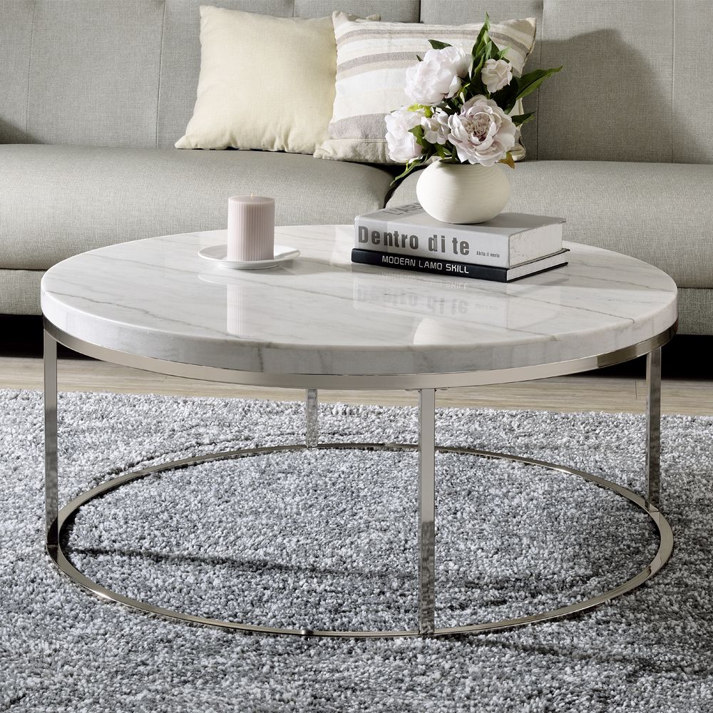 Zaidee Coffee Table with Marble