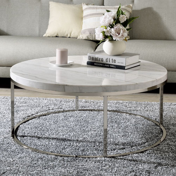 Zaidee Coffee Table with Marble