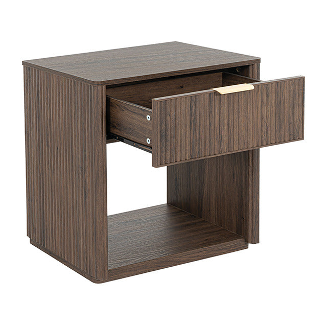 Gants Nightstand W/ Open Shelf, Walnut - view 4