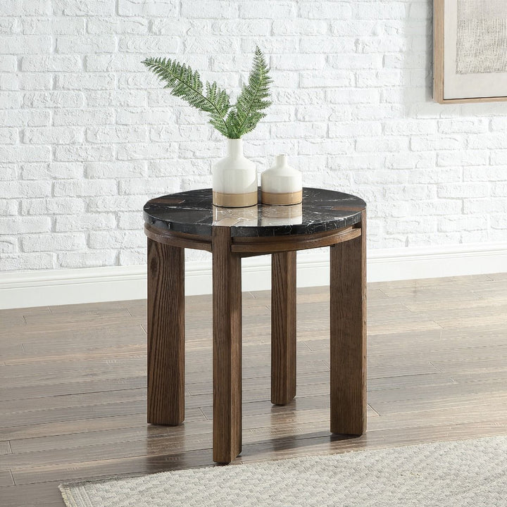 Estella End Table w/Marble Top