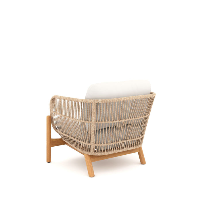 Solstice Rope Club  Chair-Linen Beige