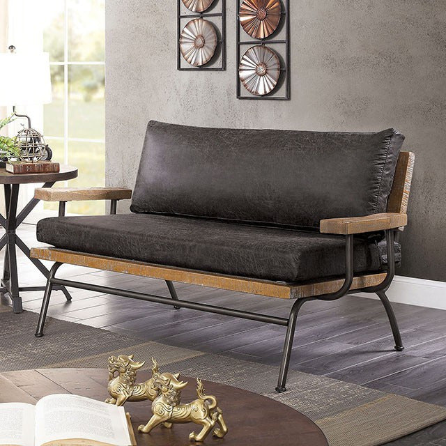 Santiago Love Seat, Dark Gray